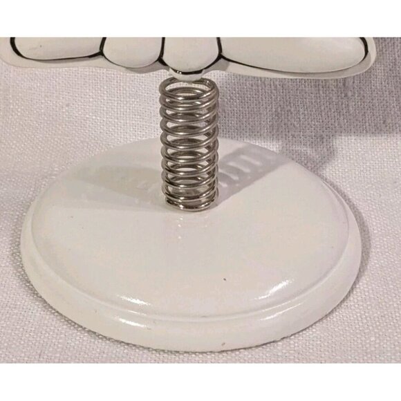 Dog Shaped Picture Frame White Puppy Stand Up Springy Burnes Group 2" X 2" Small - Picture 6 of 9